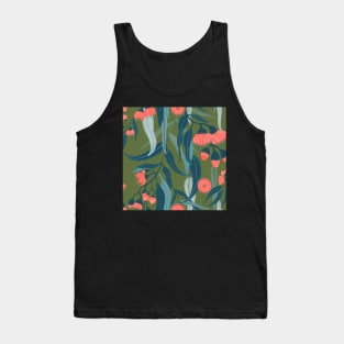 Eucalyptus flowers in pink and green Tank Top